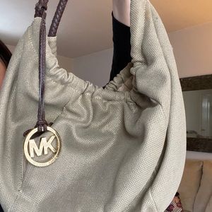 Michael kors tan/gold Spring/summer bag